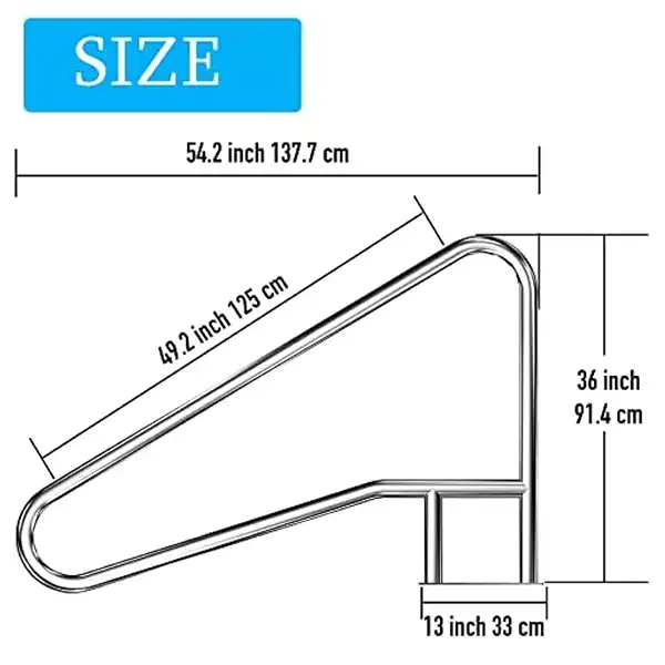 Pool Railing for Inground Pools SS 304 - Image 2